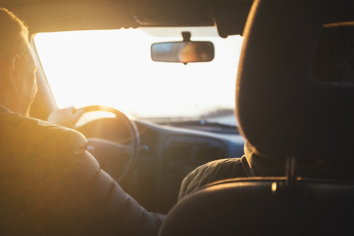 A professional driver on the road